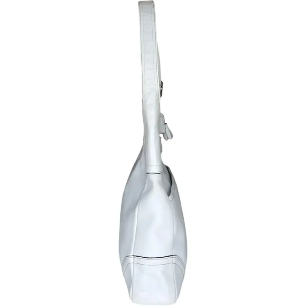 Coach Hamilton Tassel‎ Leather Hobo White F10280